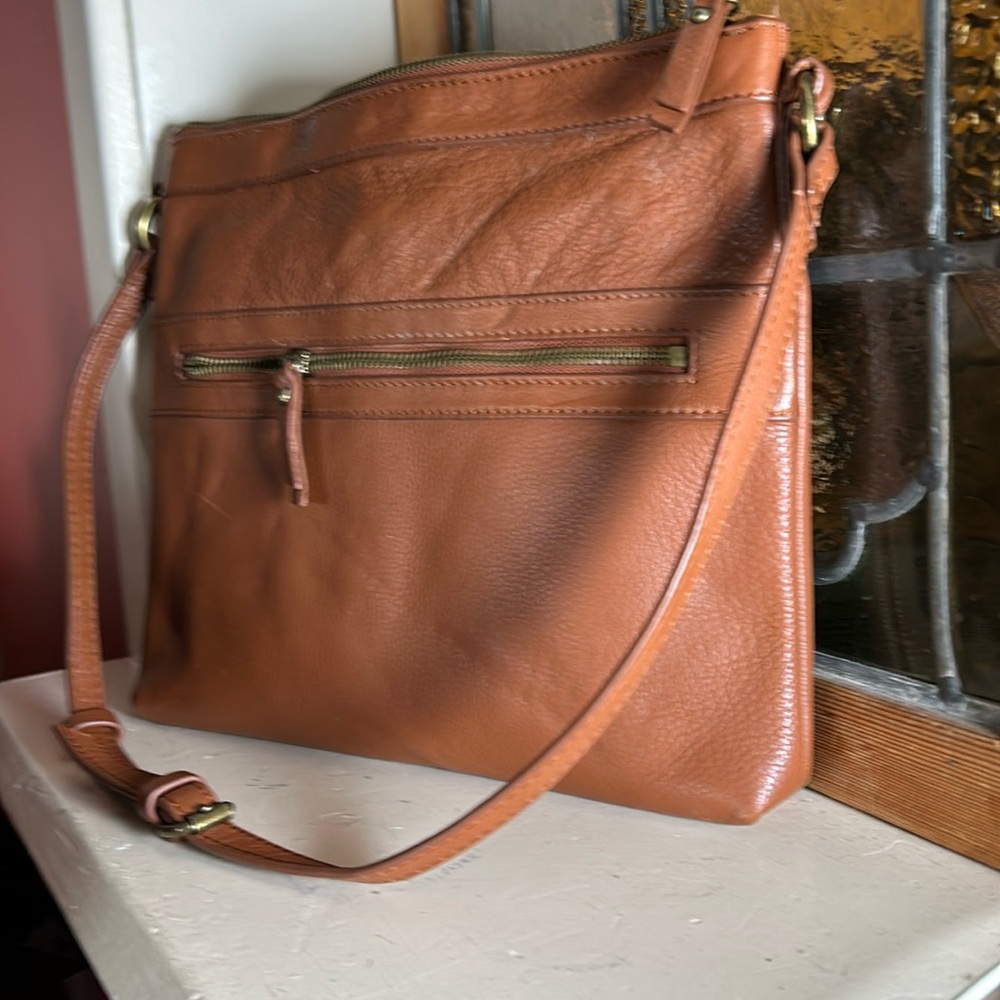 Steven brand tan leather handbag